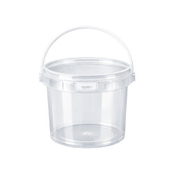 Sert Plastik PP Saplı Kova (Kilit Kapaklı) 500 ml - Turan Plastik