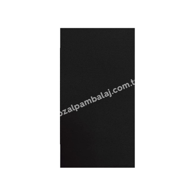 Siyah Garson Katlama (1/8) Lüks Peçete 33x31 cm - 1