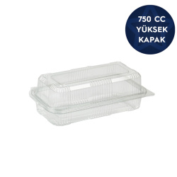 Sızdırma Gıda Kabı Yüksek Kapak 750 cc - Vempi