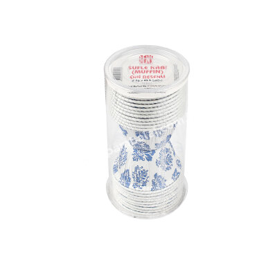 Sufle Muffin (Mini Kek) Kabı Çini Desen - 2