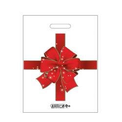 Takviyeli Poşet Çanta Fiyonk Desen (4No) 40x50 cm - Naksan Arma