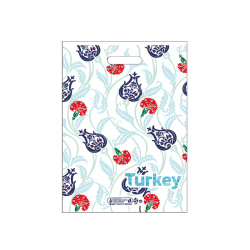 Takviyeli Poşet Çanta Türkiye Desen (3No) 33x45 cm - Naksan Arma