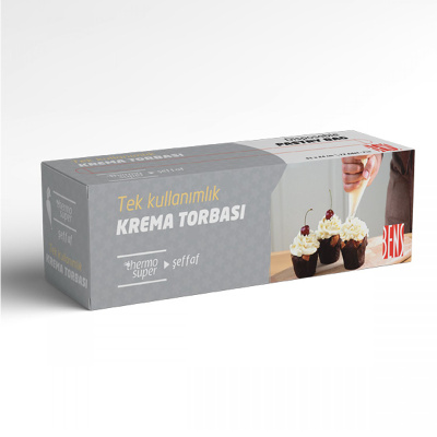 Tek Kullanımlık Krema Sıkma Torbası Şeffaf 51 cm - 1