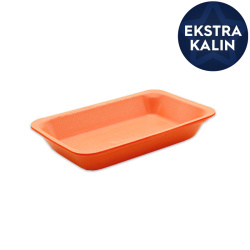 Turuncu Kalın Köpük Tabak 1000 gr Derin (Mod-7) - Erze