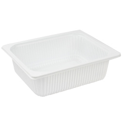 Üst Film Yapıştırmalı Map Kase PP Beyaz 325x265 H:100 mm - Folyoterm